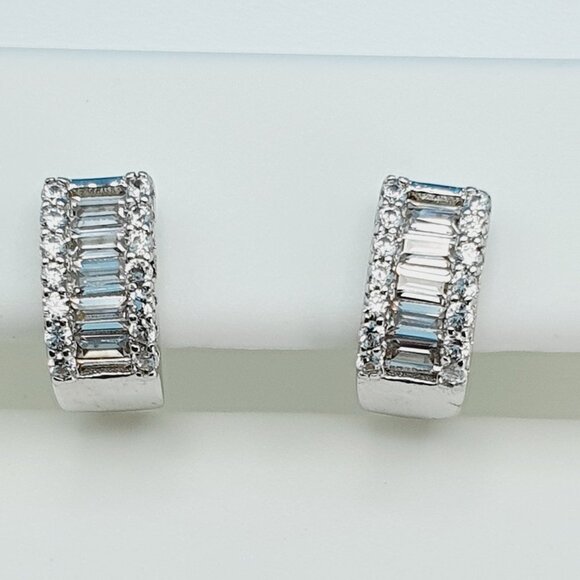 "925 Sterling Silver CZ Beautiful Earrings for Women, 1USPAR4264 - Picture 6 of 11